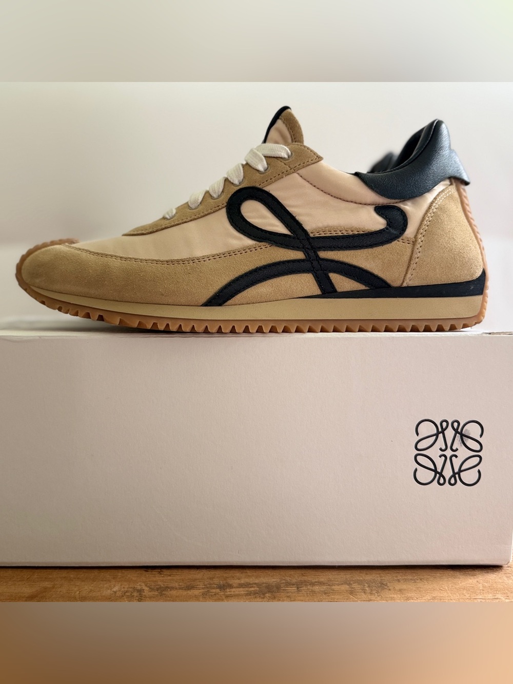 Loewe Flow Runner Suede and Leather Sneakers